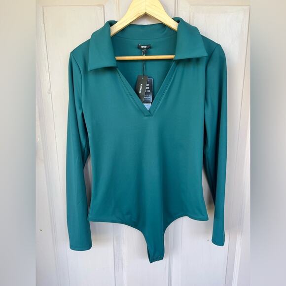 EXPRESS Body Contour Long Sleeve Bodysuit — Size Large (New with Tags) - Picture 1 of 5